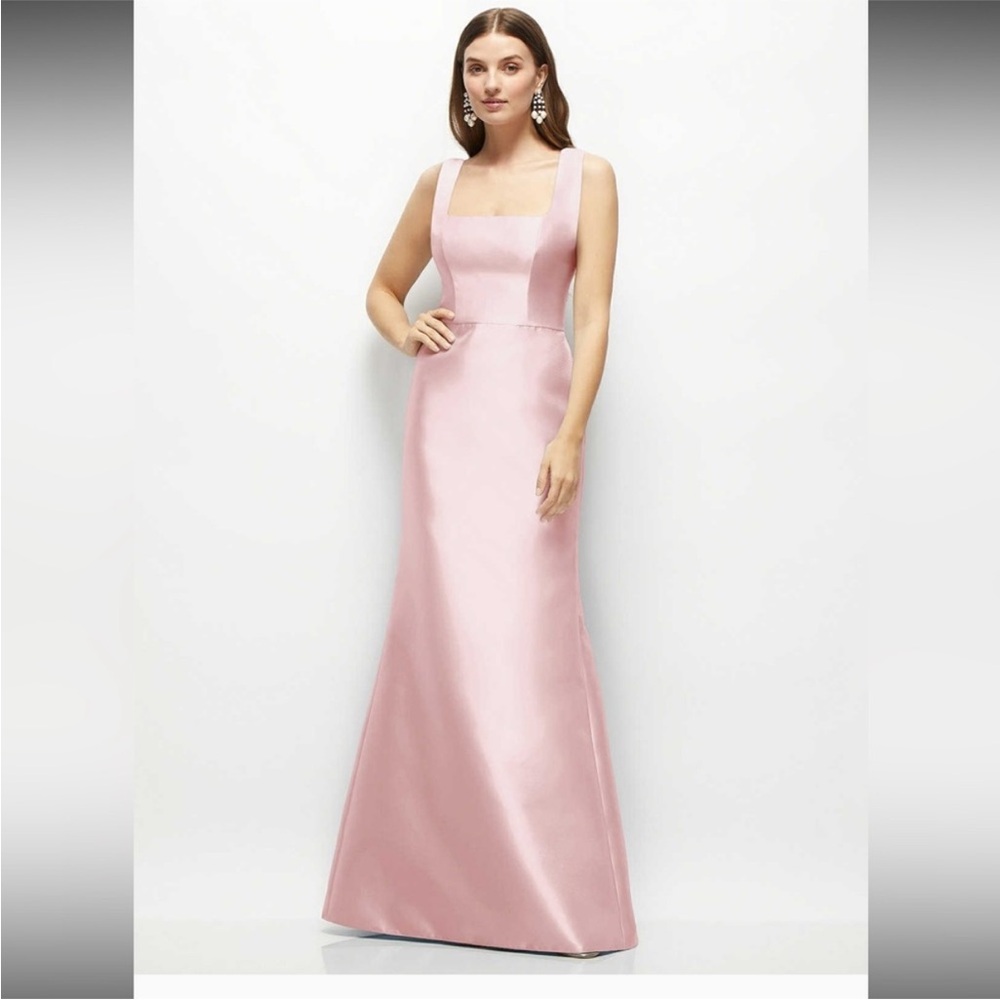ALFRED SUNG D869 Square Neck Gown